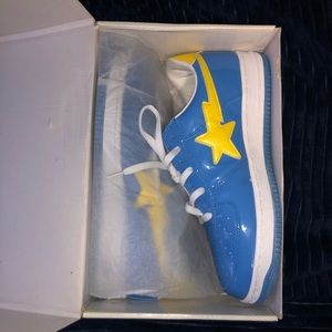 baby blue bape shoes